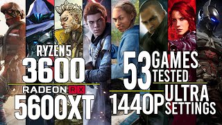 Ryzen 5 3600 + RX 5600 XT in 53 games ultra settings 1440p benchmarks!