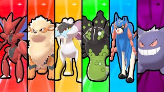 We Catch a Rainbow Pokemon Team, Then We Battle!