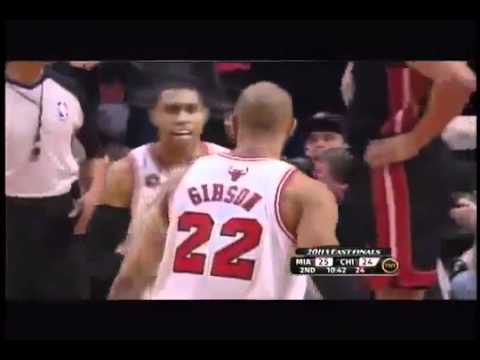 Taj Gibson monster dunk on Dwyane Wade!!!