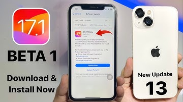 iOS 17.1 Beta 1 Update iPhone 13 - How to Install iOS 17.1 Beta 1 update on iPhone 13 - What