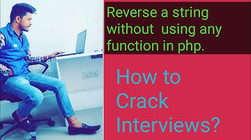 How to Reverse a String without using  any function in PHP
