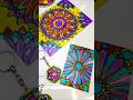 Mandala Glass Painting🏵#glasspainting#shorts #diy