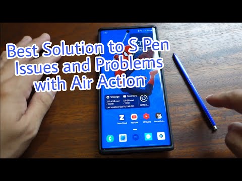 How to Connect and Pair New S Pen with Galaxy Note 10 Plus | Best Solution for Air Action Problems