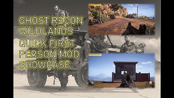 Ghost Recon Wildlands - Mod showcase now you can play in FIRST PERSON!