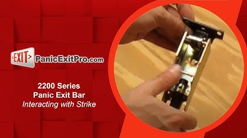 How To Operate Strike on 2200 Series Panic Exit Bar