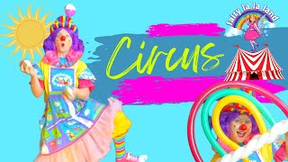 La La's Friend Loopy the Clown | Loopy Learns Tricks at Circus School | Educational