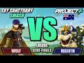 Sky sanctuary smash going underground losers semis  wolf ike vs mask1n bowser  project plus