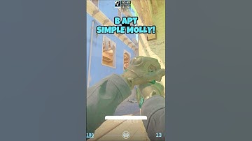 B APT SIMPLE MOLLY! #shorts #csgo #cs2 #cs2nades #mirage