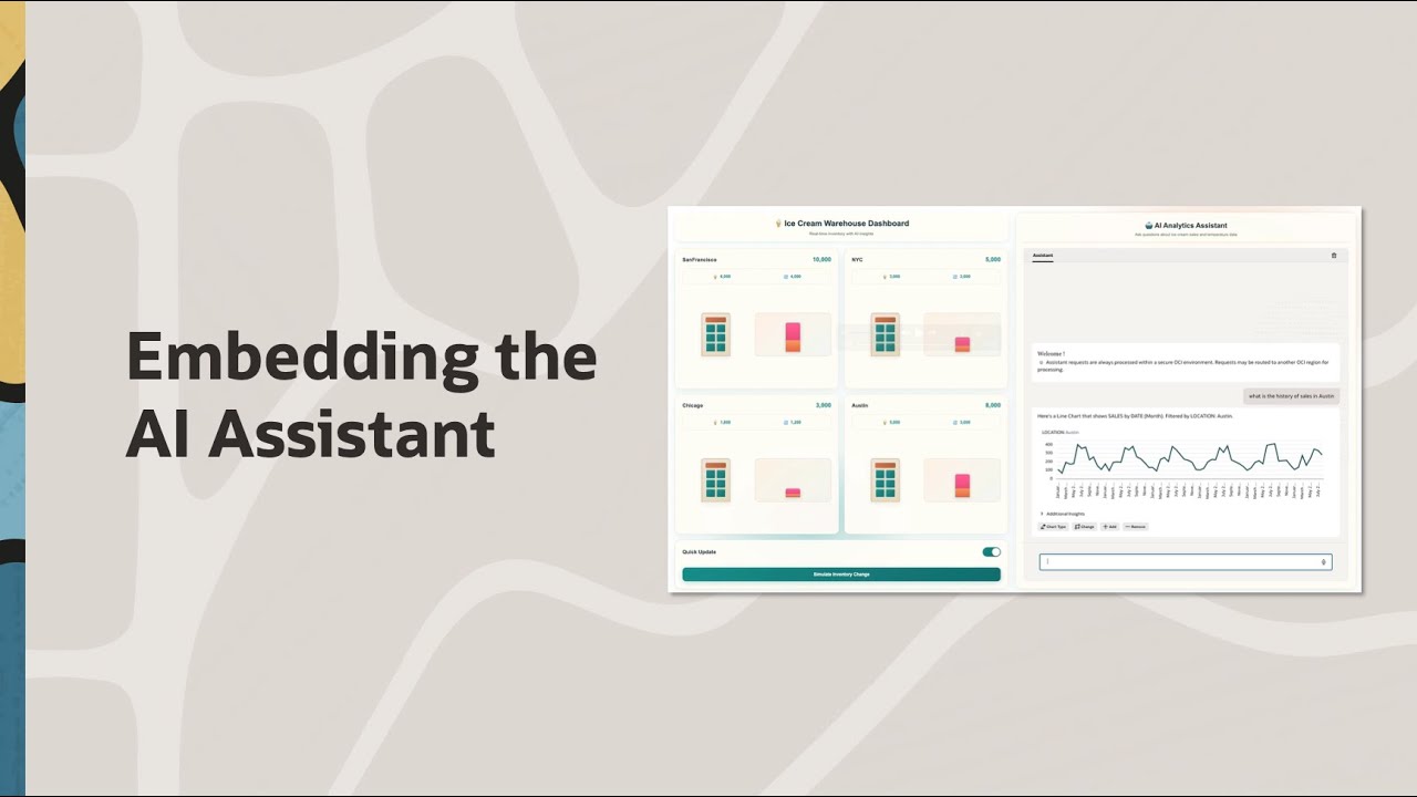 Embedding the Oracle Analytics AI Assistant