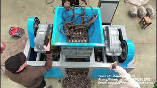 : CR1600 double shaft shredder from VANER MACHINERY