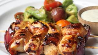 Bacon Ranch Chicken Skewers - Grilled Bacon Chicken Skewers
