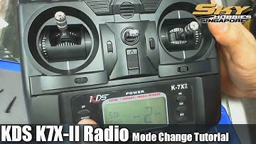 KDS K7X- II Radio Transmitter Mode Change Tutorial