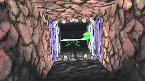 Descent II Vertigo, Level 15, insane difficulty, cold start, no death, full rescue, 129HP at exit