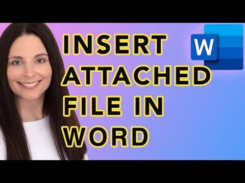 How To Insert A File Within A Word Document - Link or Embed Attached Files in Word