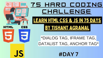 DAY 7 - 75 HARD CODING CHALLENGE. LEARN HTML, CSS AND JS BY TISHANT AGRAWAL.