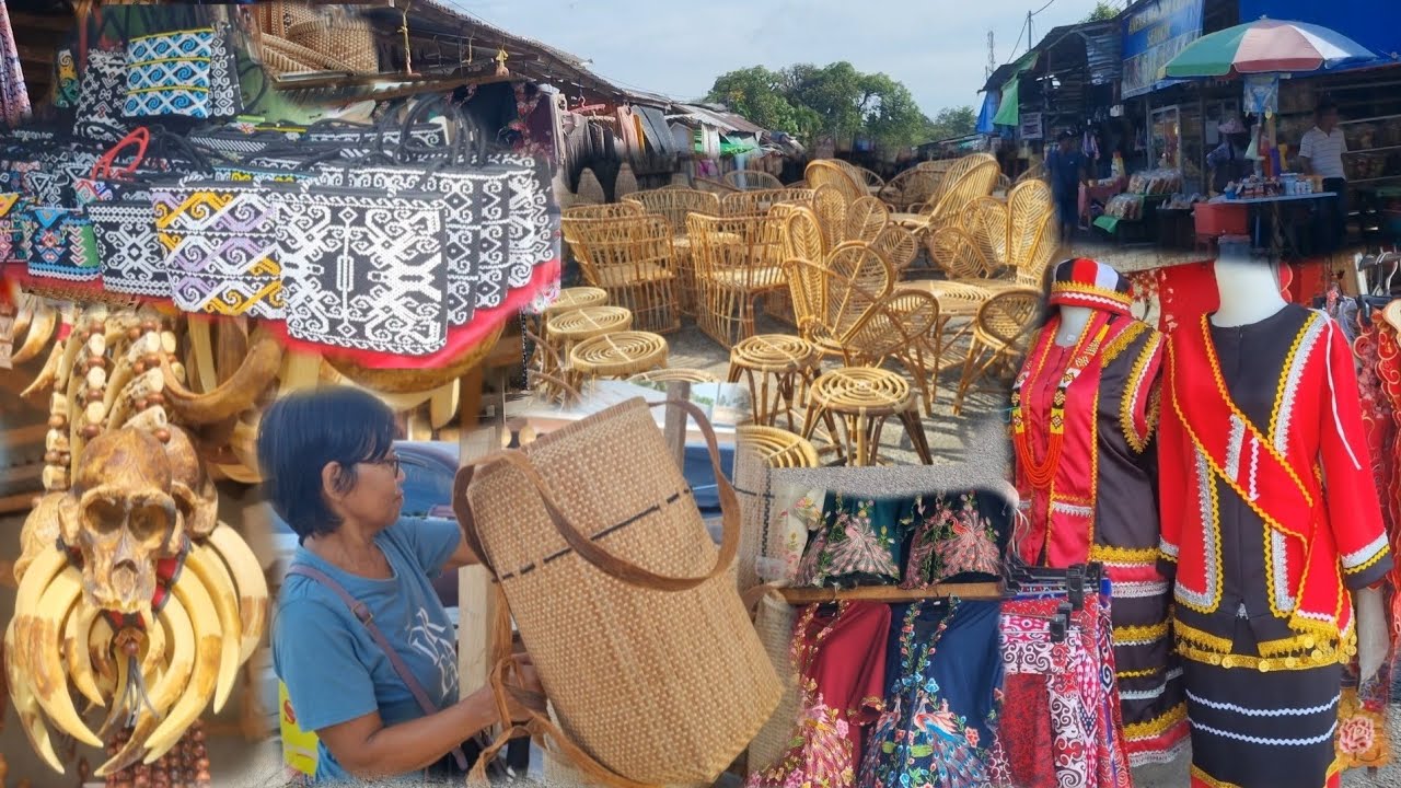 Pasar Serikin Sempadan Indonesia / Kuching Sarawak Malaysia