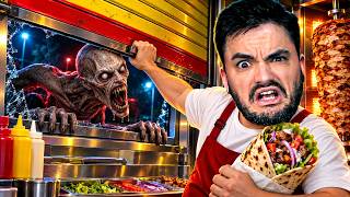 NO ALIMENTE O CLIENTE ERRADO Scary Shawarma Kiosk