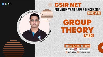 Group Theory Chemistry CSIR NET Previous Year Questions Discussion | Part - I