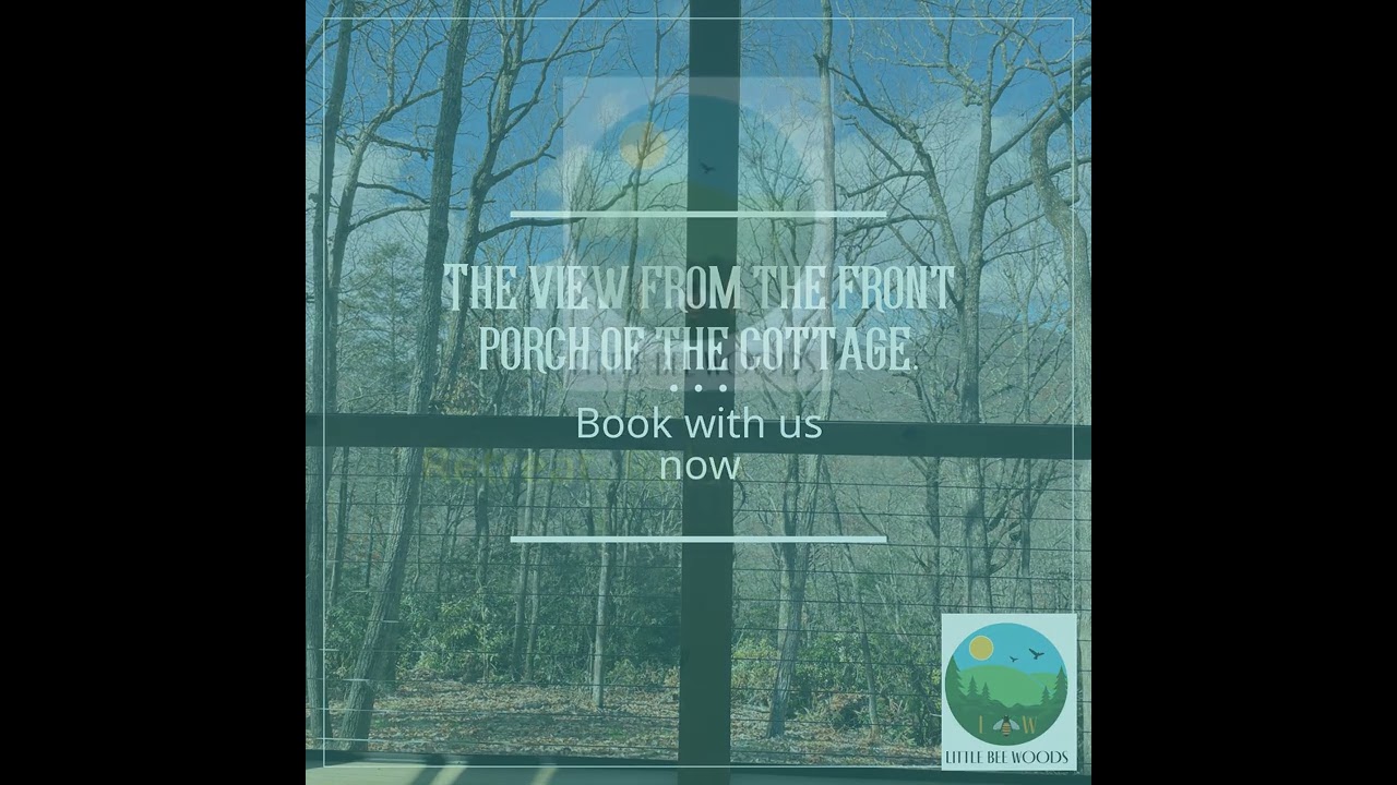 The view from the front porch of the cottage.