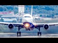 LOW OVERHEAD TAKEOFFS AND LANDINGS! | Close-Up Tivat Airport Plane Spotting - B767, B737, A320...