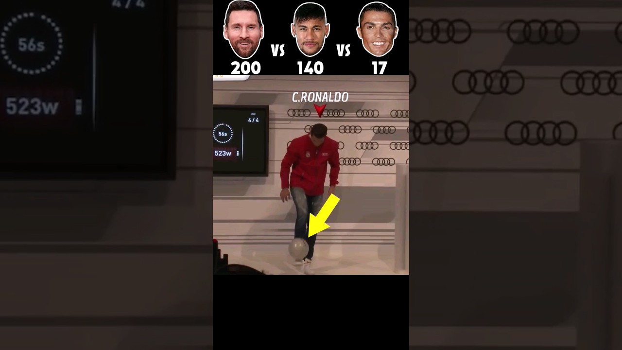 Messi VS Neymar Jr VS Cristiano Ronaldo 🥶🤯 Juggling Challenge