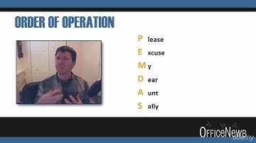 Microsoft Excel - Excel from Beginner to Advanced: Understanding The Order Of Operation