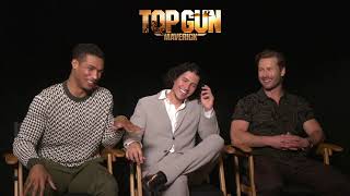 Top Gun: Maverick Greg Tarzan, Davis Danny Ramirez, Glen Powell Generic Interview Bites