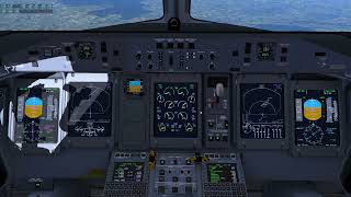 FlyJSim Q4XP (Q400) | landing Lyon LFLL | VATSIM | XP1.55