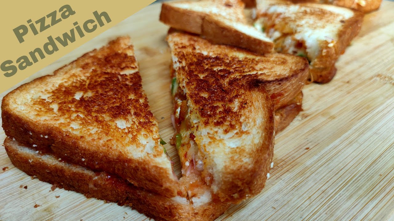 Sandwich maker ഇല്ലാതെ വെറും 5 മിനിറ്റ് കൊണ്ട് pizza sandwich// Easy