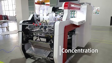 Fully automatic grooving machine #foldablebox  #rigidboxmachine