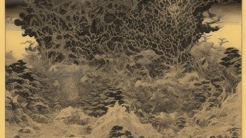 [GPT3 & Stable Diffusion 2.1 Animation] A Fractal Art Image Of Whale With Helm Of Darkness