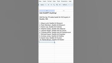 ChatGPT finds sales leads!