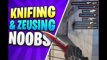 Counter-Strike 2 | Insane Knife & Zeus Kills vs N00bs (CS2 Funny Moments)