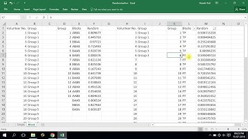 Block Randomization in Clinical Trials: Video Tutorial in Microsoft Excel