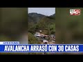 Avalancha arrasó con decenas de viviendas en Colombia