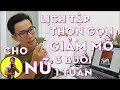 Lịch Tập Giảm Mỡ Thon Gọn Cho NỮ 3 buổi 1 Tuần | HLV Cá Nhân Thể Hình Ryan Long Fitness