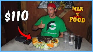 $110 IF YOU LOSE!  BIGGEST STEAK CHALLENGE IN MONTANA! (78OZ RIBEYE FROM MAN V FOOD)