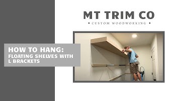 How To Hang Floating Shelves With L Brackets