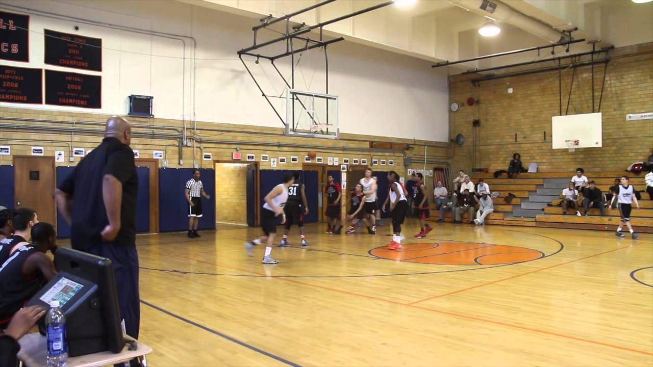 Mary Johnson in action on the basketball court