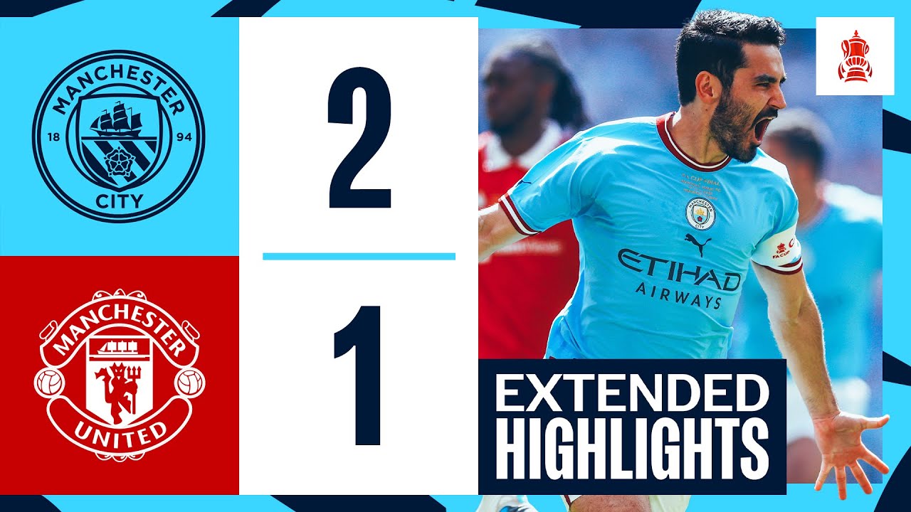 HIGHLIGHTS! | Man City 2-1 Man Utd | FA Cup Final 2023 | Gundogan (2) and Fernandes Goals