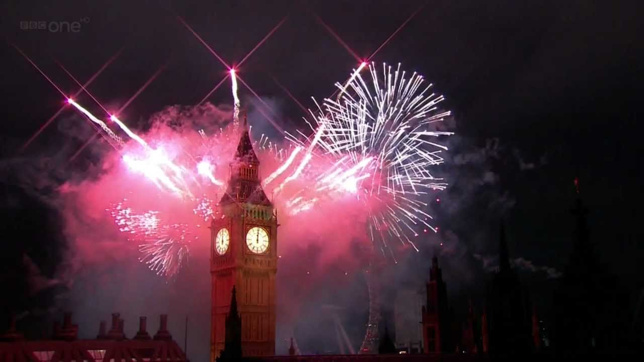 London Fireworks 2012 in full HD   New Year Live   BBC One
