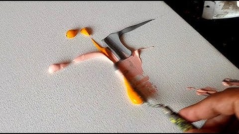 Abstract Painting Demonstration in Acrylics and Palette knife / Project 365 days / Day #030