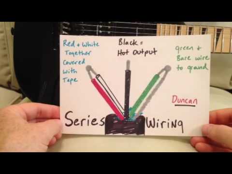 Seymour Duncan Humbuckers: Series Vs Parallel Wiring - YouTube diy guitar wiring diagram 