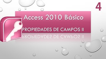 Curso Access Básico 2010. Más propiedades de campos. Vídeo 4