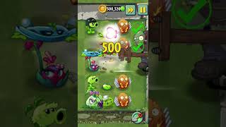 Pvz 2 - Four Cell Attack - Mega Gatling Pea Plant Teams Vs Hamster Ball Zombie - P12