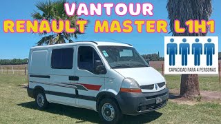 Vantour motorhome Renault Máster para 4 personas