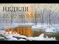 ЛЕВ. ТАРО-ПРОГНОЗ на НЕДЕЛЮ с 25.02. по 03.03. + СЮРПРИЗ.