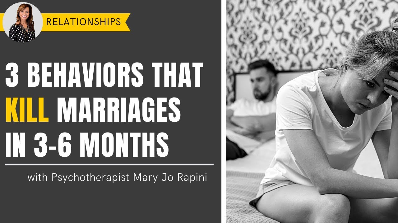 3 Behaviors That Kill Marriages In 3 6 Months Youtube