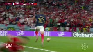 Veja a arrancada impressionante de Mbappé contra Marrocos