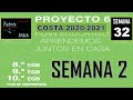 Semana 32, Básica Superior, costa (Proyecto 6, semana 2)